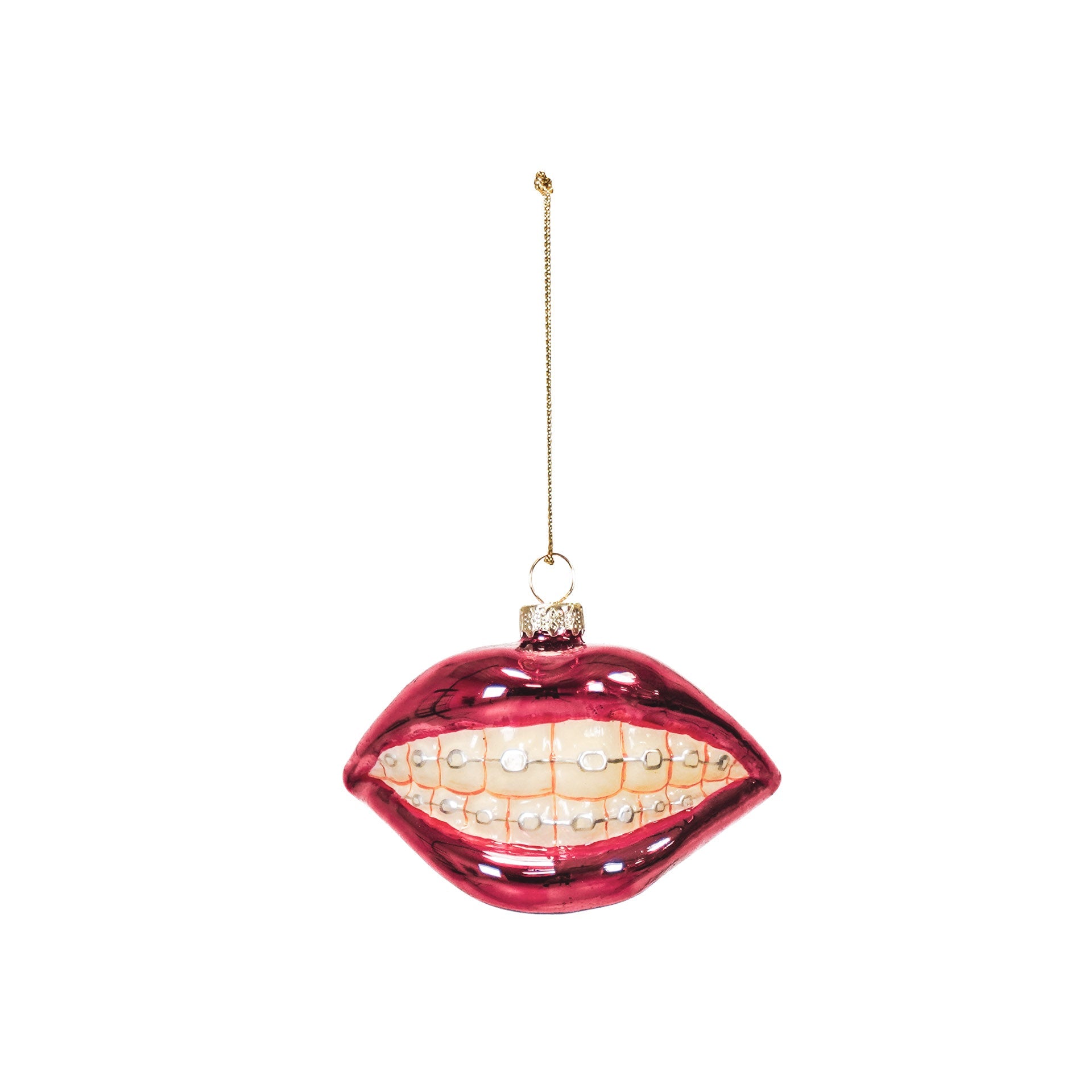 Kerstversiering - Kersthanger - Beugelbekkie - Glas - Roze - 9x6,5x6,5cm