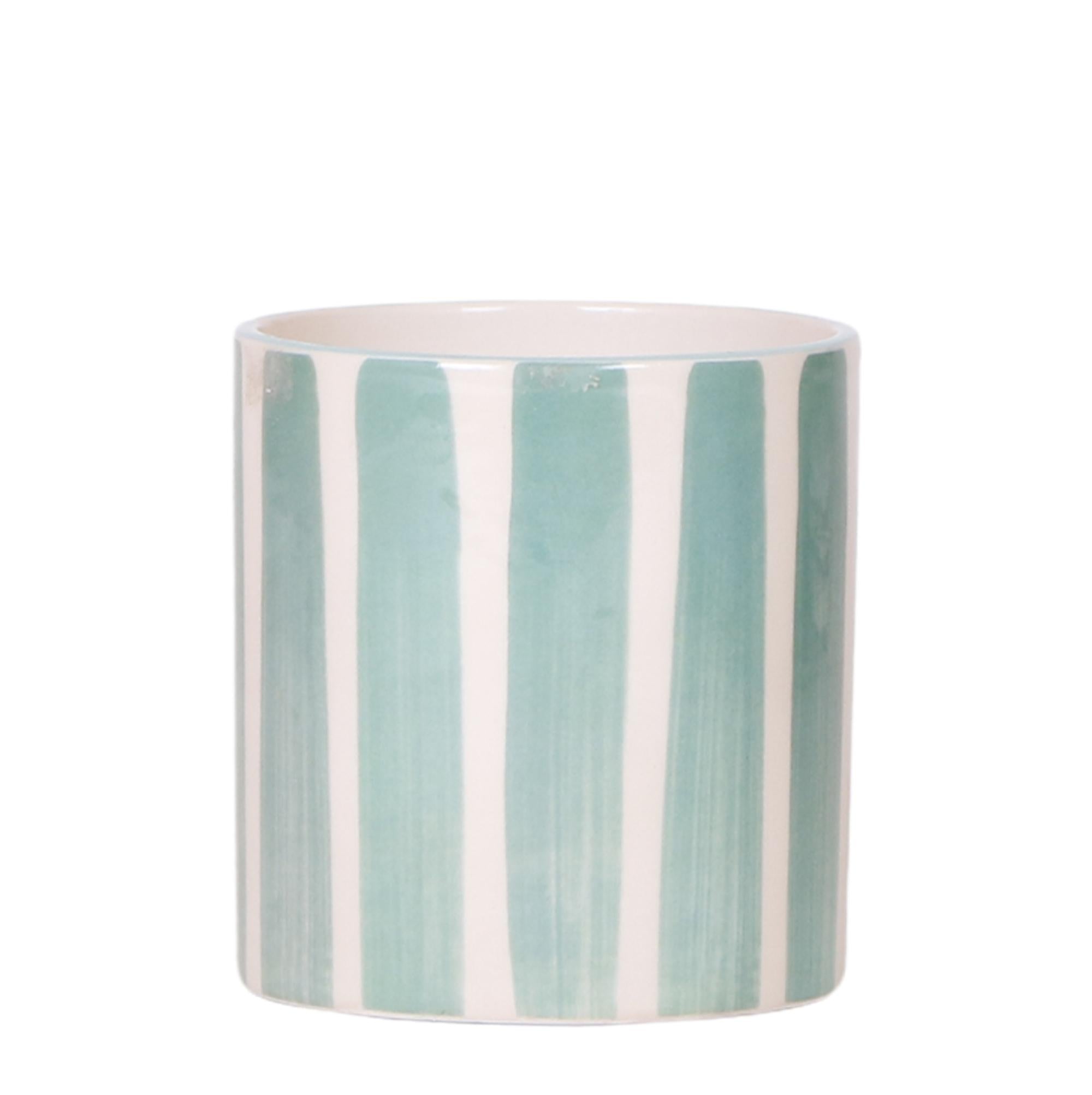 Painted Stripe sierpot - Turquoise