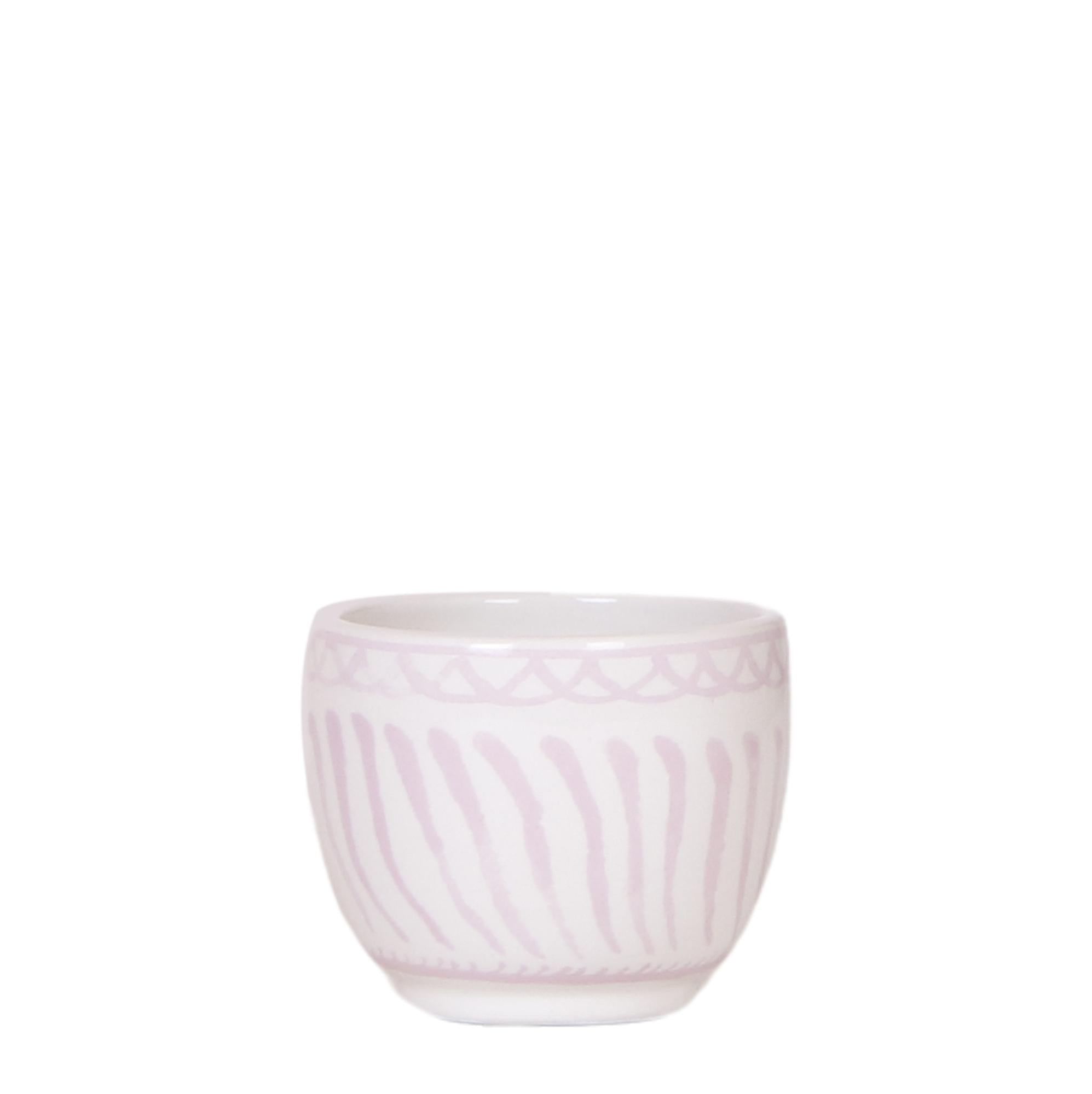 Everspring Granada sierpot roze keramische pot met subtiel patroon voor binnen en buiten
