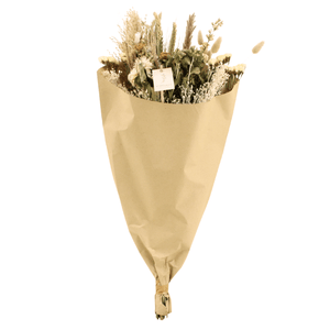 Everspring droogbloemen plukboeket naturel in naturel verpakt met verschillende gedroogde bloemen