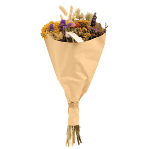 Everspring droogbloemen plukboeket kopen met gemengde kleurrijke gedroogde bloemen in kraftpapier