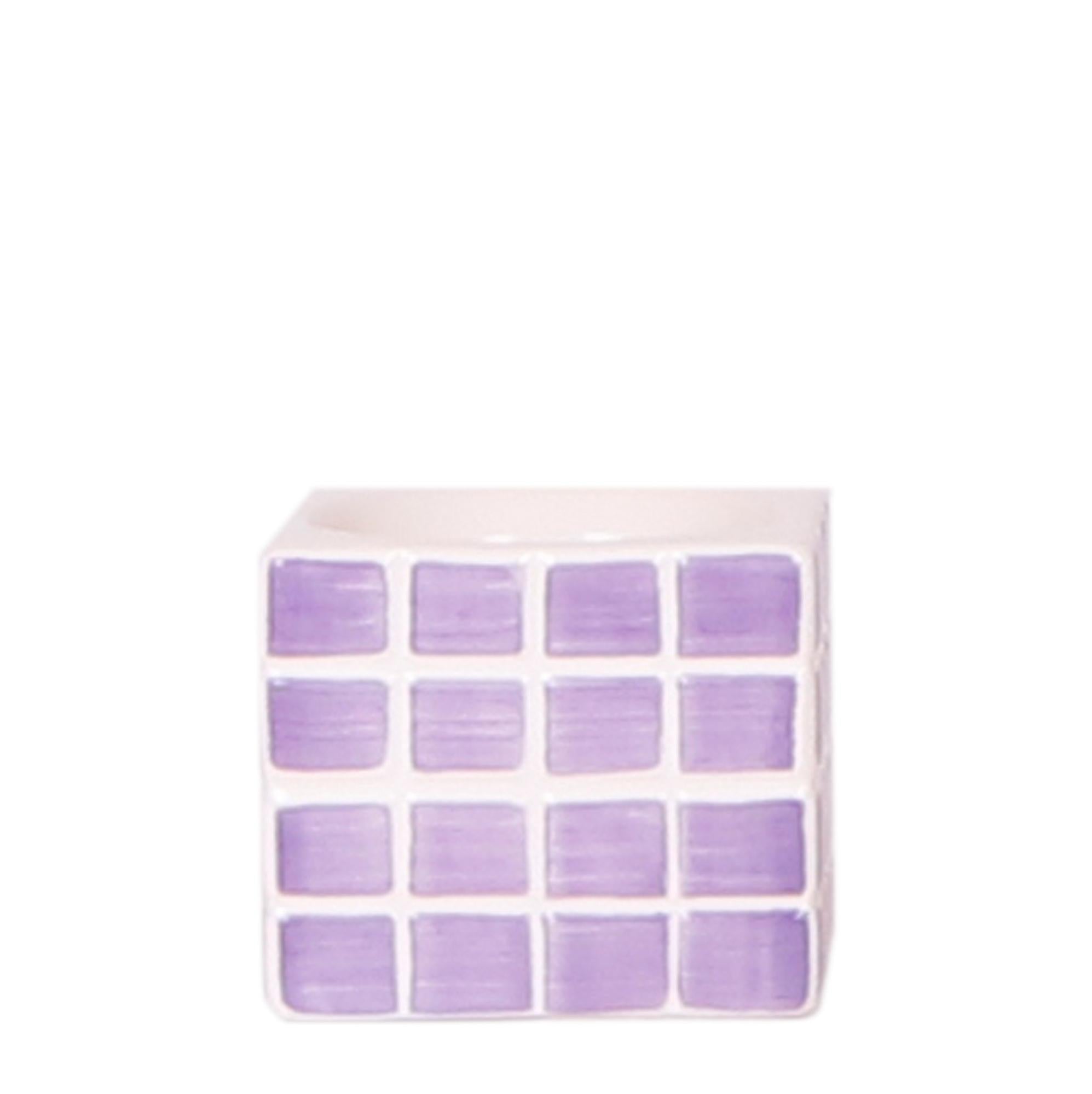 Everspring lila sierpot vierkant met patroon van paarse tegels ideaal lila sierpot kopen