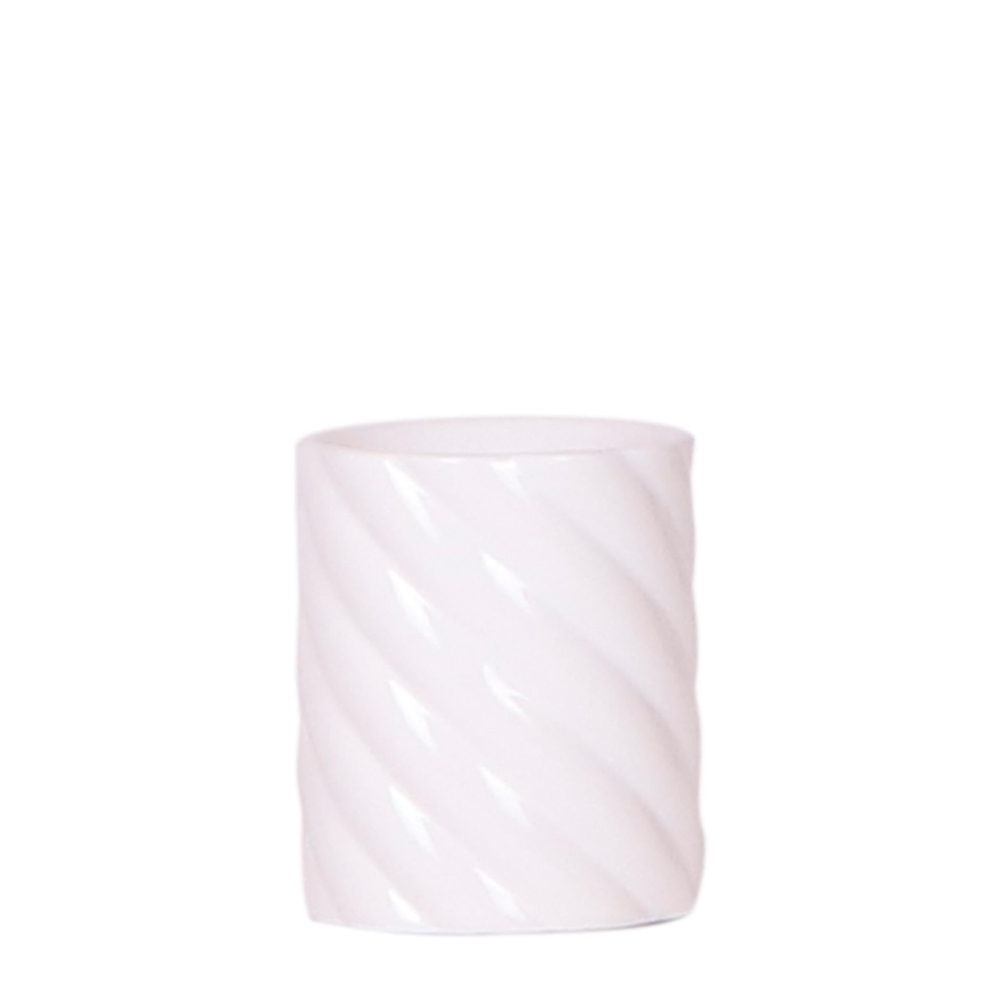 Everspring witte pot met een golvend patroon ideaal voor planten en decoratie