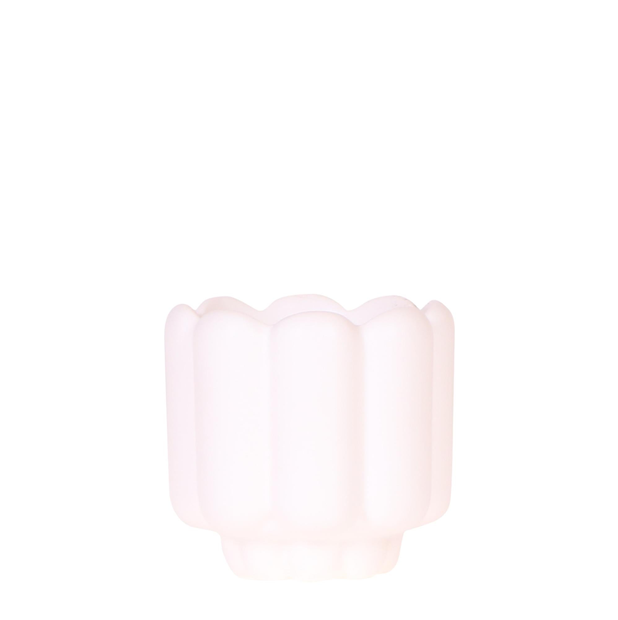 Everspring retro sierpot wit met uniek golvend design voor stijlvolle interieurdecoratie
