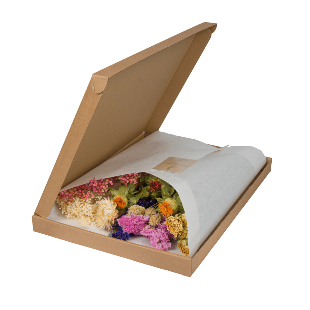 Droogbloemen in Letterbox - Gemengd