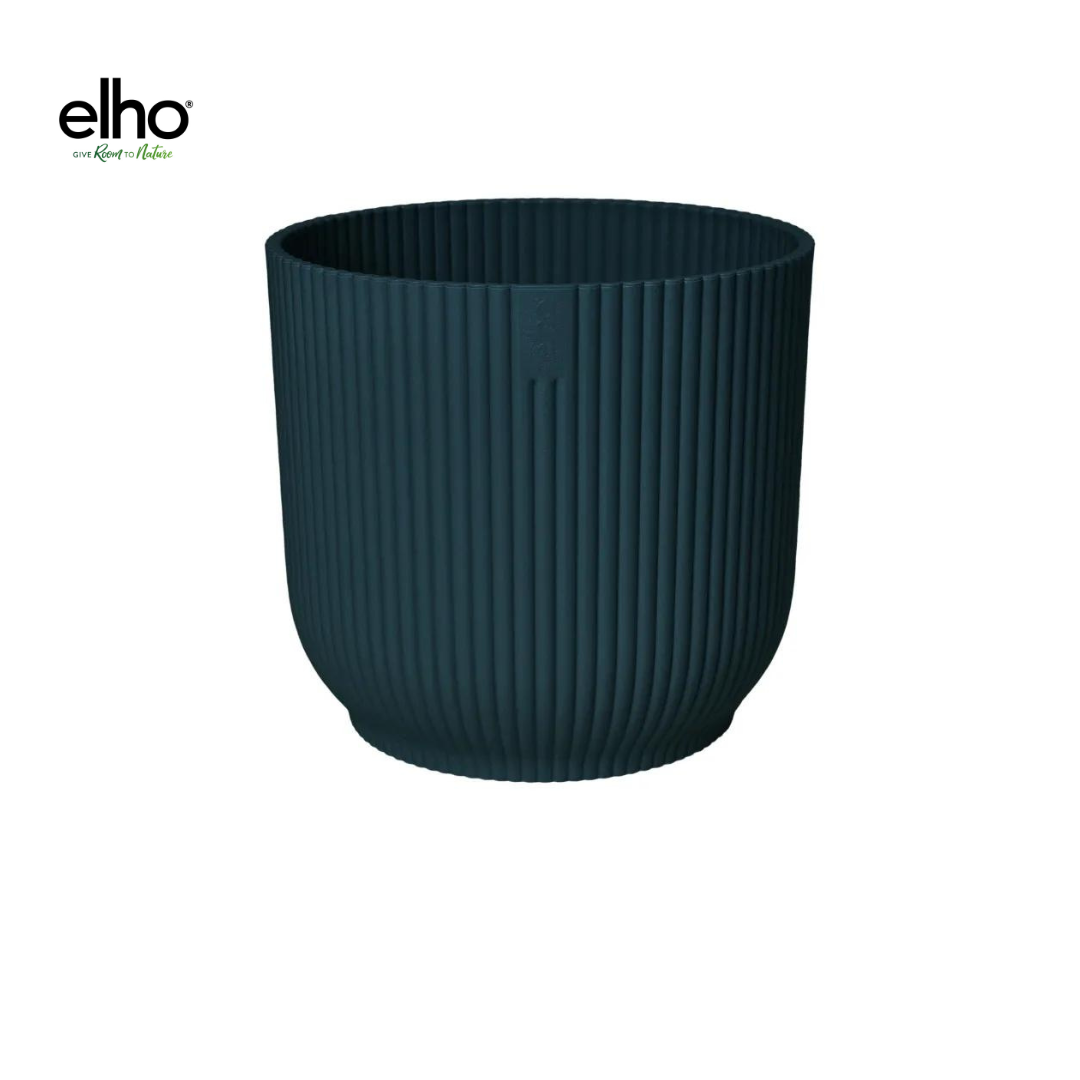 Vibes Fold Round sierpot - Blauw - Ø18 cm